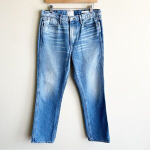 Frame Re-Release Rigid Le High Straight in Echo Summer Light Wash Jeans Size 31